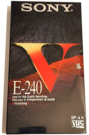 Sony E-240 VHS-Kassette (240min) 4er-Pack