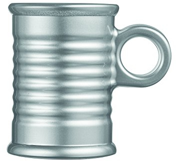Luminarc - Tasse Argent 9cl Conserve-Moi Alu - Design Original et Détourné - Collection en Verre Trempé - Compatible Micro-Ondes et Lave-Vaisselle - Sans Métaux Lourds - Encre Organique