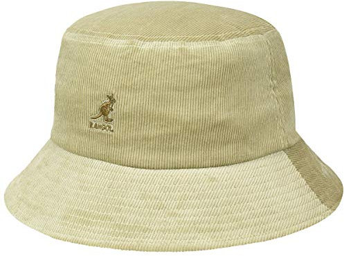 Kangol Herren Cord Bucket Hat Schlapphut, beige, XL