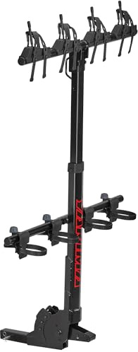 Yakima 4-Bike Vertical Hanging Hitch Mount Carrier, Tilt-Away Steel Bike Rack, Hangover 4