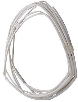 Othmro 1pc Heat Shrink Tubing, Ratio 2:1 Electric Insulation Tube, 4mm ID Heat Shrink Sleeving 6m Length Cable Protector (White)