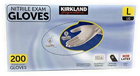 Kirkland Nitrile Exam Multi-Purpose Gloves 200 CountLarge Size