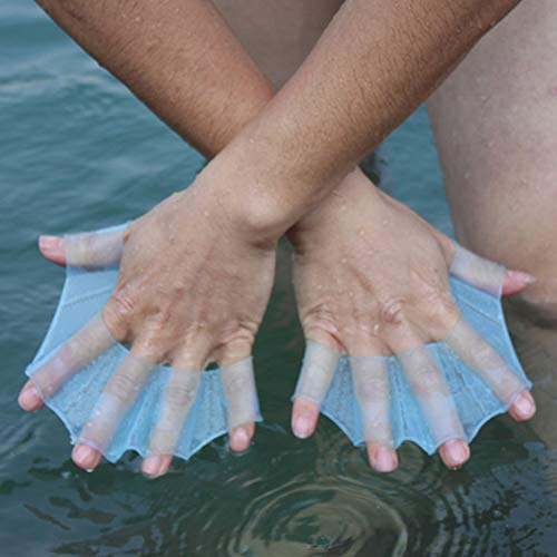 Demeras Gants Aquatiques en Palmes pour Le Surf et la Natation - pour Enfants, Femmes et Hommes - Taille S