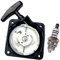 Seilzugstarter mit Zündkerze passend für Motorsense Brast 4in1 Plus 2in1 / Demon RQ580 / RQ 580 Freischneider Heckenschere