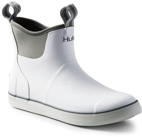 HUK Rogue Wave Shoe | Scarponi da Pesca e da Ponte ad Alte Prestazioni, Stivali da Pioggia Uomo, Colore: Bianco, 13 UK