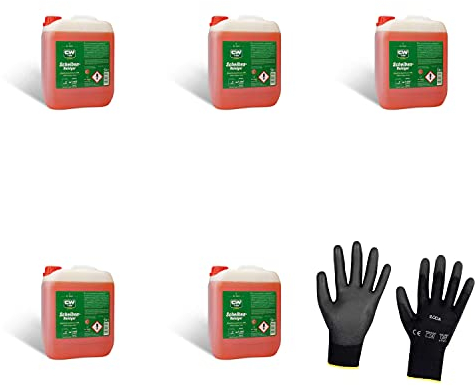 ILODA Schutzhandschuhe + 5xDr.Wack CW 5L 1:100 Classic Scheibenreiniger