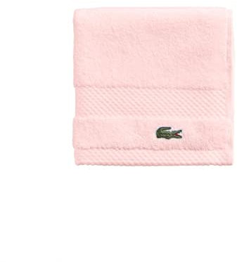 Lacoste Heritage Supima Gant de toilette en coton, rose clair, 33 x 33 cm