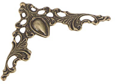 TOYANDONA STK Bucheckern Retro Tischständer Antike Bücher Brusteckenschutz Treppe Ecke Eckenschutz Metall Eisen-eckdreieck Zierleiste Metalleckenschutz Schutzhülle Baby Bücherecke