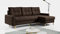 MKS MEBLE Ecksofa - L-Form Sofa mit Schlaffunktion - Wohnlandschaft L Form, Ecksofa mit Schlaffunktion und Bettkasten, Schlafsofa mit Bettkasten, Couch mit Schlaffunktion - Braun Astra