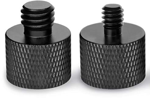Frgyee 2 Stück stativ adapter 5/8 Weiblich auf 1/4 Männlich Gewindeadapter und 5/8 Weiblich auf 3/8 Männlich Schrauben Adapter für Stativ und Mikrofon Ständer und Kamera