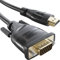 KabelDirekt - HDMI-VGA Adapter Kabel 3 m - High Speed Anschluss von PCs, Laptops und Anderen HDMI-Geräten an VGA-Bildschirme bei Full HD/1080p und 60 Hz