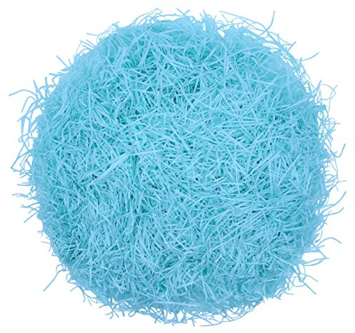 100g Raffia Füllmaterial Geschenk Hamper Shred Geschreddertes Papier Geschenk Füllung für Party Hamper Füllung und Geschenkverpackung für Geschenkbox Dekorations (Cyan)