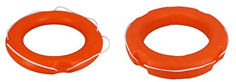 Rettungsring 570 & 600 mm HDPE uv-beständig | Witterungsbeständig | Salzwasserbeständig | Ölbeständig | Für Boot | Durchmesser: 350 mm | Höhe: 80 mm | Farbe: orange