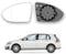 Golf 7 Spiegelglas,Geeignet für Golf 7 Spiegelglas Rechts Beifahrerseite Beheizbar Asphärisch mit Trägerplatte,Spiegelglas Golf 7 Rechts Beheizbar Asphärisch Passend für Golf 7 Spiegelglas
