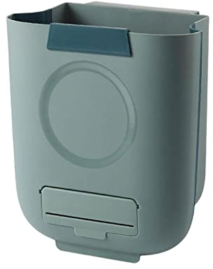 Youding Basura Plegables, Cubo Basura Plegable montado en la Pared para Puerta Armario Cocina, Soporte para Cubo Basura para baño, Dormitorio, hogar, Coche, Camping