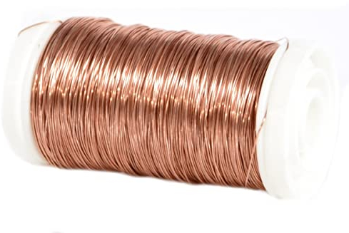 Decolackdraht 160m // Ø 0,3mm // 100g // Dekodraht Basteldraht Bindedraht Blumendraht // für Blumengestecke Dekokränze und ideal zum Basteln (Kupfer) Floristik Handwerk Bastelarbeiten