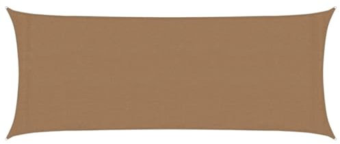 vidaXL Voile d'Ombrage Protection Voile Solaire Voile de Parasol Anti UV Jardin Patio Terrasse Balcon Extérieur 160 g/m² Taupe 2x5 m PEHD