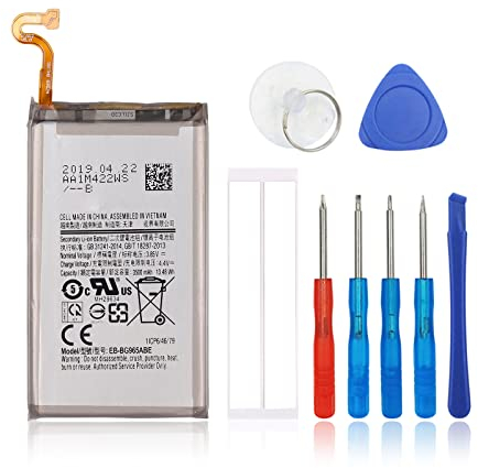SwarKing Batteria di ricambio compatibile con Samsung Galaxy S9 + S9 Plus SM-G965 EB-BG965ABE con toolkit