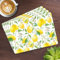 Lemon Grove Set of 4 Cork Back Placemats Summer Fruit Design Yellow Tableware