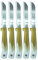 CLEARFEE Solingen Obsmesser Schälmesser Made in Germany aus Edelstahl Gemüsemesser Allzweckmesser Allesschneider sehr scharf Messer-Set (gold-weiß, 5)