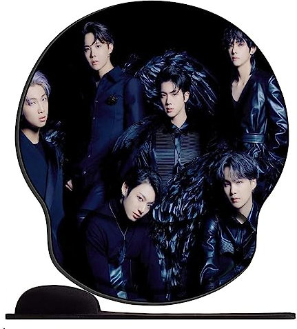 OfFsum Mauspad Gelkissen mit Handauflage Boy BTS Sty58 Ergonomisches Handgelenkauflage Gelkissen Mausunterlage für Computer und Laptop Reduziert die Handgelenkbelastung