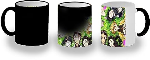 MERCHANDMANIA TAZA MÁGICA kimetsu no yaiba personajes pilares cazadores magic mug