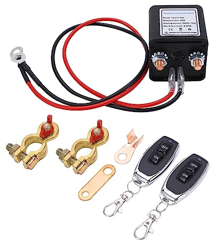 Interrupteur de Déconnexion de Batterie 12V à Distance, 2 Télécommandes, pour Voiture, Bateau, Camion, RV