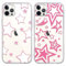 Yoedge 2 Pack Transparent Phone Case Compatible with iPhone 11 Pro 5.8, Ultrathin Soft Silicone TPU with Aesthetics Pattern, Shockproof Bumper Protector Matte Cover for iPhone 11 Pro, star