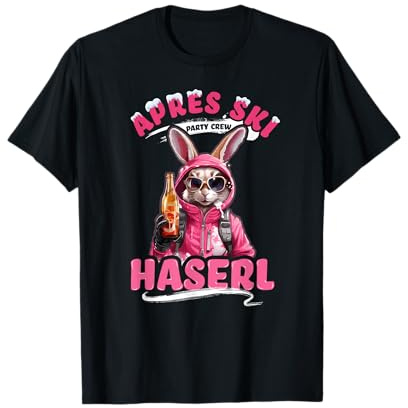 Apres Ski Haserl Hase Rabbit Skihaserl Damen Party Crew T-Shirt