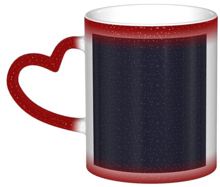 FoRes Tinta unita nera Transformative Colore Cambiare Tazza - Indoor ed Outdoor Camping Skyrim Tazza in ceramica