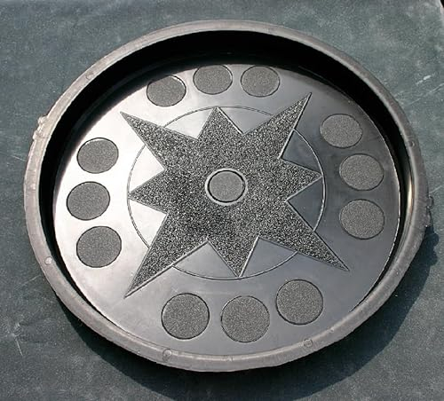 Trittsteine - Schalungsform Gießform Kunststoff Rund 49 cm zum Betonsteine giessen [278/K]