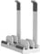 Vertical Laptop Stand for Desk, Dual Slots, Plastic, Adjustable, Space Saving 3-in-1 Design, Supports MacBook, Chromebook, Surface, Dell (White)