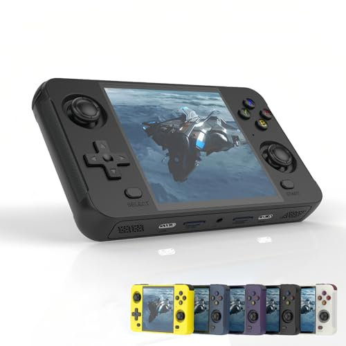Bewinner Retro Konsole R40s, 15000+ Spiele Videospielkonsole mit 4 Zoll IPS Farbbildschirm, Unterstützung WiFi & Bluetooth Retro Handheld Spielkonsole für Linux (64G + 16G)