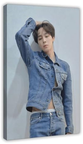 RYHEW Kpop Poster BTS JiMin Poster (28) Leinwand Poster Wandkunst Dekor Druck Bild Gemälde für Wohnzimmer Schlafzimmer Dekoration 40 x 60 cm