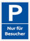 XXL Besucher Parkplatzschild 30 x 40cm Schild aus stabiler PVC Hartschaumplatte 5mm mit UV-Schutz von STROBO