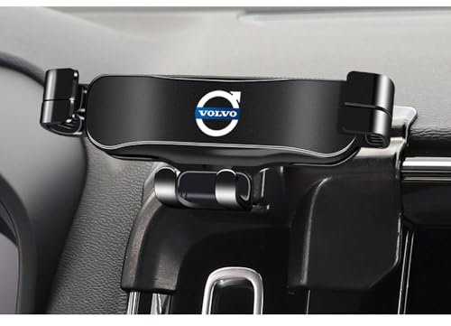 JRZCXGZX Car Phone Holder for Volvo XC60 2015-2017, Mobile Phone Holder 360° Flexible Rotation Car Mobile Phone Holder Anti-slip Shockproof, Car Mount Holder Accessories