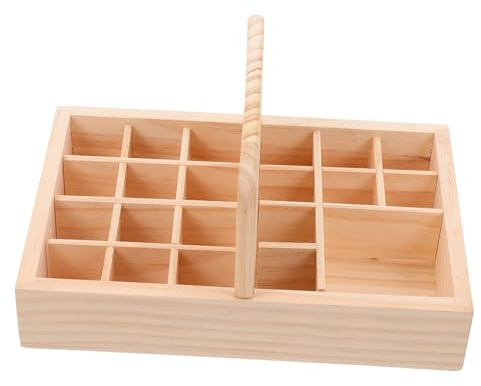 NIYANGLE Holzbox Für Ätherische Öle Flaschenaufbewahrungsbox Organizer Mit Großem Fassungsvermögen Präsentationsständer Für Ölflaschen Saubere Und Ordentliche Lagerung