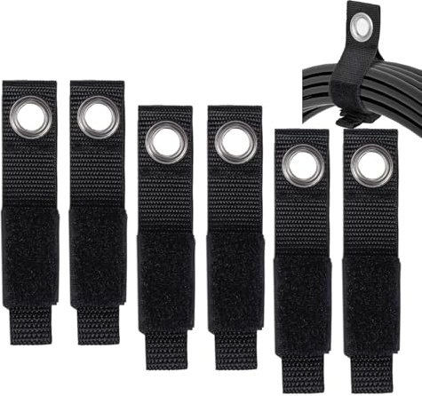 Heavy-Duty Extension Cord Holder Organizer Variety Pack,Easy to Hang on Hooks or Nails,Ideal for Garage Organization,Black (7-inch)