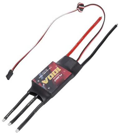 Dilwe Drohnen-ESC, 100 A Bürstenloser Elektrischer Geschwindigkeitsregler für Starrflügel-Quadrocopter mit Mehreren Rotoren, mit Überstrom-, Überspannungs- und Übertemperaturschutz,