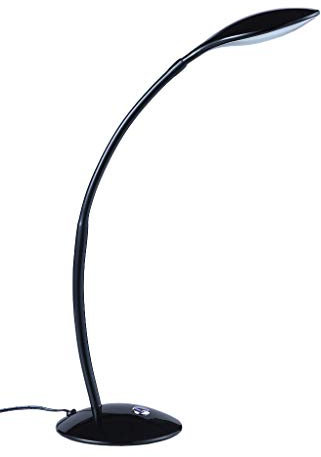 LED-Tischleuchte Danko Schreibtischleuchte 3000K-5W-500lm Nachttischleuchte mit Touch Dimmfunktion und Flexarm. (schwarz)