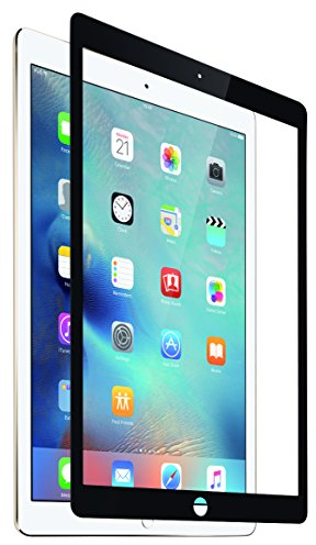 KMP Protective Tempered Glass Hartglas Displayschutz, iPad Air 2, Pro 9,7, iPad 9,7 03/2017, frame black