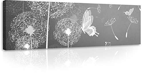 Forwall Leinwand Bilder - Blumen Magnolie Abstrakt - 145x45 cm | Leinwandbilder, Bild auf leinwand, Wandbild XXL groß Wandbilder für Wohnzimmer Schlafzimmer Wohnzimmerbilder