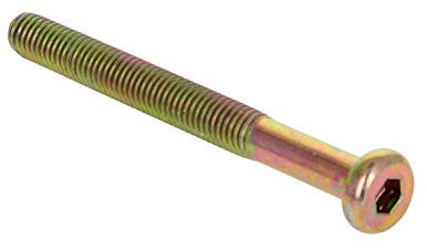 MroMax Lot de 10 vis à tête plate M8 x 80 mm en acier au carbone coloré