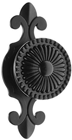 MUXSAM 10Pcs Pulls Handles Knobs for Drawer Door Kitchen,Cabinet Knobs Furniture Wardrobe Round Antique - Black