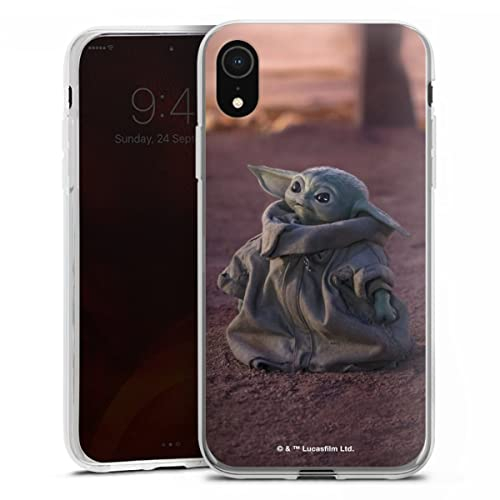 Silikon Hülle kompatibel mit Apple iPhone Xr Case transparent Handyhülle Star Wars Baby Yoda The Child