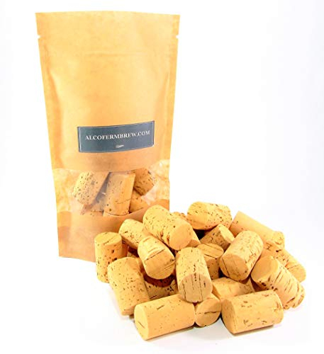 Naturkorken x 10 Stück - Ø: 24mm - Silikonisiert - Die beste Qualität - Flaschenkorken - Weinkorken