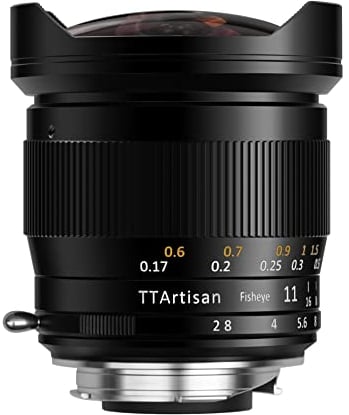 TT Artisan Objetivo Ojo de pez 11 mm f 2.8 Sigma Leica L Ultra Gran Angular para Formato Completo en Carcasa de Aluminio, ángulo de Imagen de 180 Grados