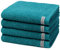 Ross - Smart - 4 X Handtuch - im Set (50 X 100cm Smaragdgrün)