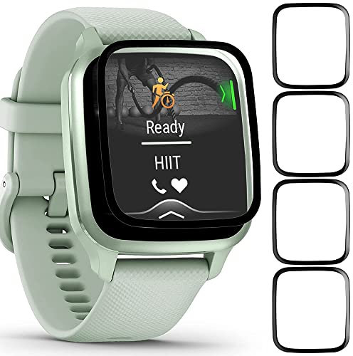 Acadeny [4 pcs Protecteur d'écran Compatible avec Garmin Venu sq 2, résistant aux Rayures, Sensible au Toucher, sans Bulles, Application Facile, Film givré, Couverture complète (sans Verre)