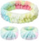 Chuangdi 3 Stück Spa Gesicht Stirnband Handgelenk Waschbänder Set Weiches Makeup Haarband Elastisch Handgelenk Schweißband Flauschiges Kosmetik Stirnband für Damen Mädchen (Bunt, Tie Dye)